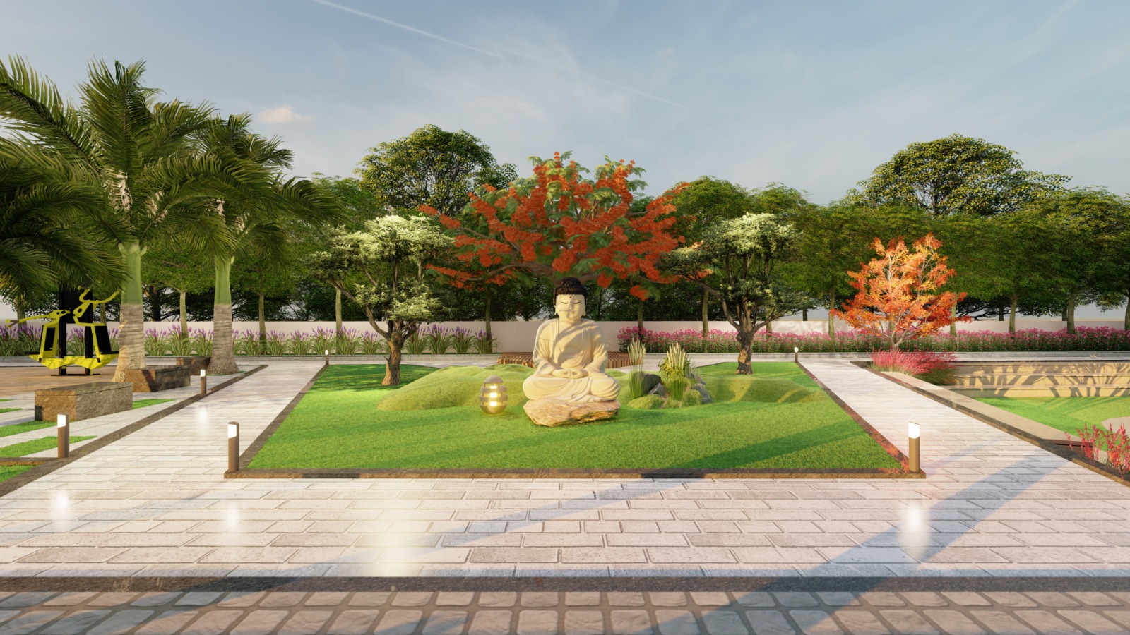 Yoga and wellness arena at Arsun Pearl Park